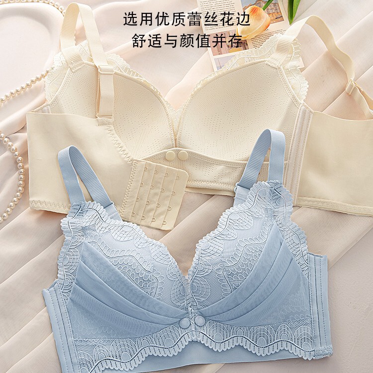 Special Nursing Bra for Pregnant Women after Childbirth, Women's Push-Up Anti-Sagging Thin Style Without Rims Lace Front Button Bra Special Nursing Bra for Pregnant Women after Childbirth, Women's Push-Up Anti-Sagging Thin Style Without Rims Lace Front Button Bra