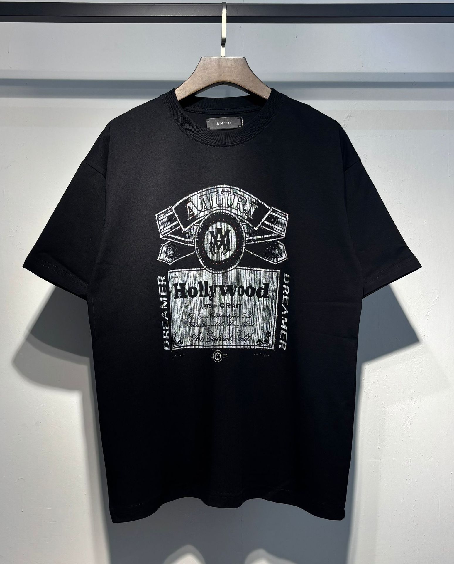 Verano nueva camiseta de manga corta impresa de letras suelta marca de moda hombre camiseta casual de media manga mujer