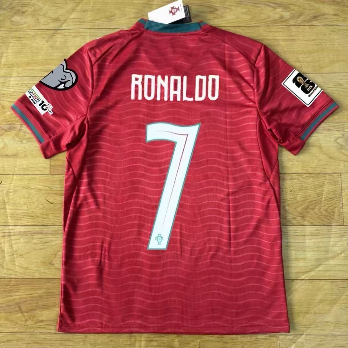 jerseys portugueses2025 / 26 temporada portuguesa #7 Ronaldo mangas cortas camiseta de fútbol al por mayor transfronteriza