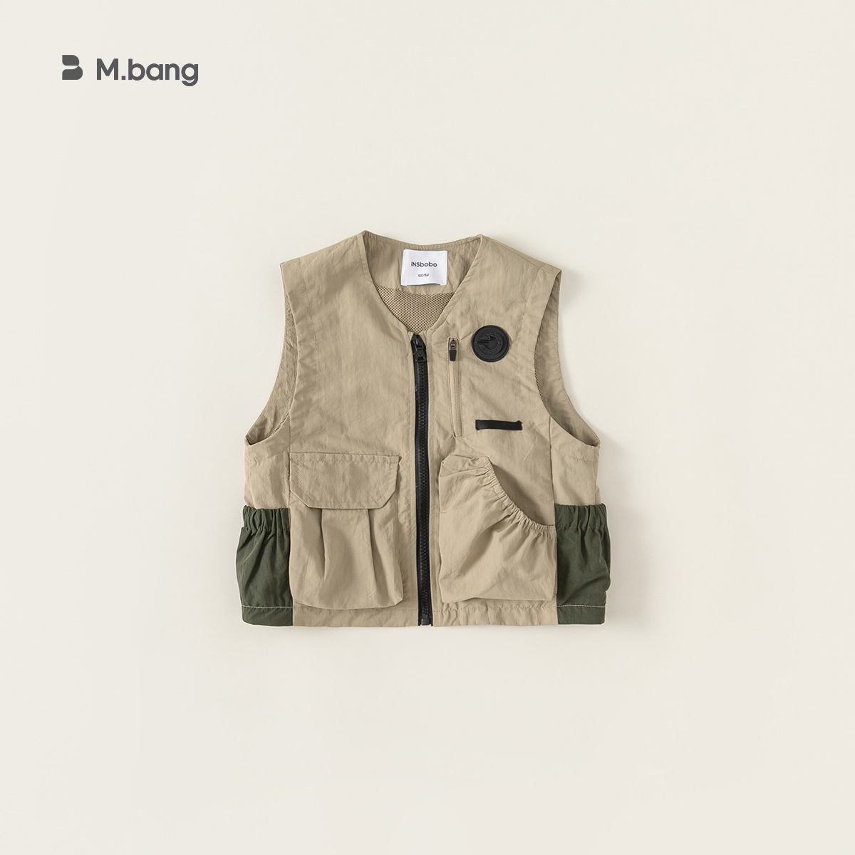 Youbao ropa para niños chaleco de herramientas para niños 2025 primavera nueva chaqueta de chaleco sin mangas para niños de mediana y grande