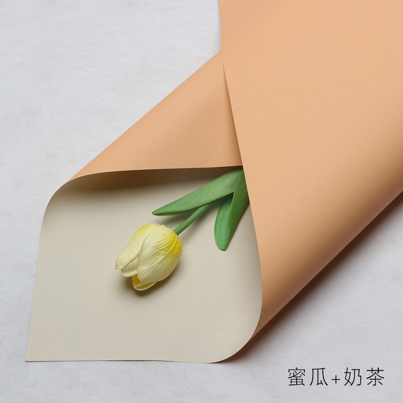 Ouya Paper Series Estilo coreano Primer amor Papel de color sólido Papel de embalaje de flores Ramo floristería Paquete de regalo floral Papel de flores