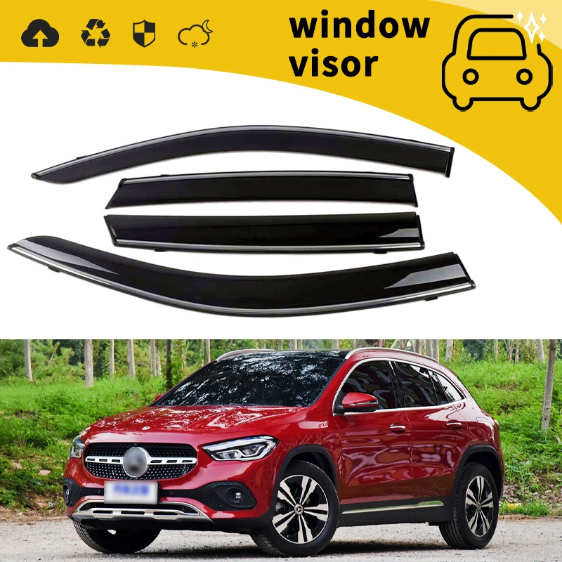 Подходит для дверей Mercedes-Benz GLA GLB GLC GLC GLS с 15 по 23, дождь и моросящий дождь, окна, стекла, дождевые брови украшение