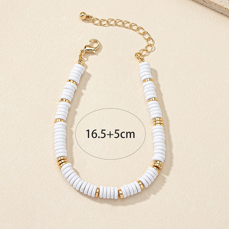 Women'S Gender Beaded Design Simple Style Geometric Arylic Alloy Wholesale Bracelets