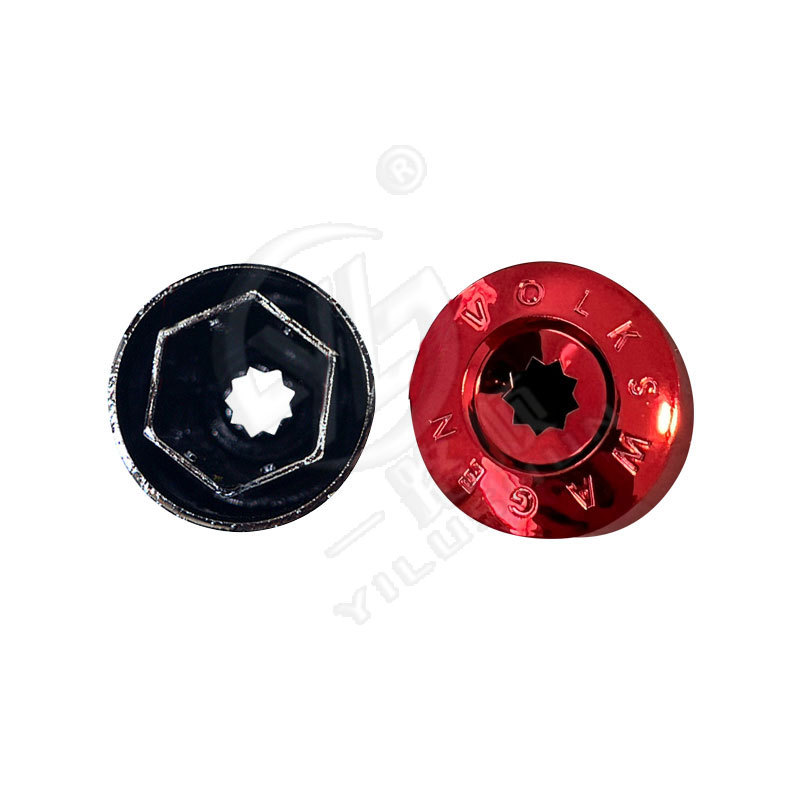 Adecuado para Volkswagen nuevo Santana Passat Jetta Polo cubierta de cubo de rueda cubierta negra tapa de rosca cubierta decorativa