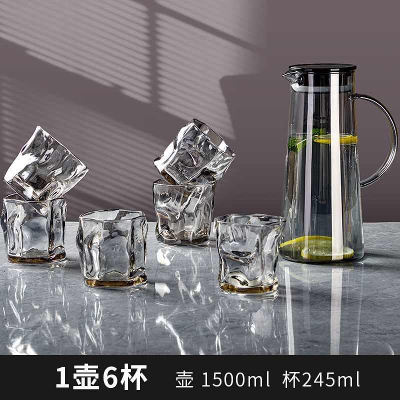 軽くて豪華なコップのセットの家庭用のお茶の杯の客間は水のコップのグラスのセットの高級な家庭の接客用を飲みます。|undefined