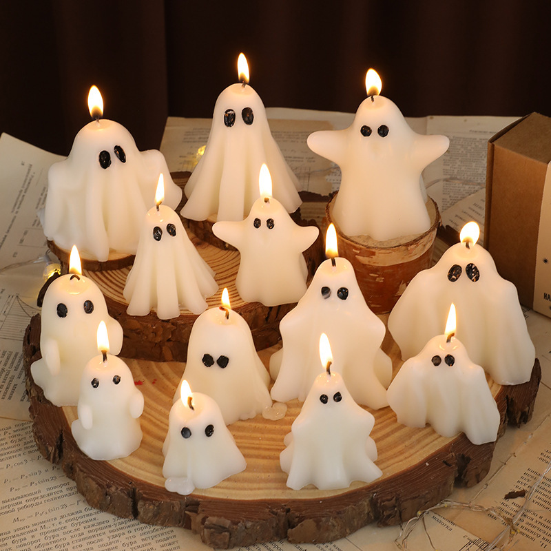 クロスボーダーハロウィンミニゴーストアロマセラピーキャンドル雰囲気お土産ホリデー手作り無煙キャンドル|undefined