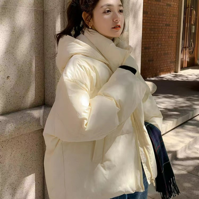 다운 코튼 패딩 재킷 여성의 겨울 새로운 한국식 두꺼운 코튼 패딩 재킷 짧은면 패딩 재킷 학생 코트