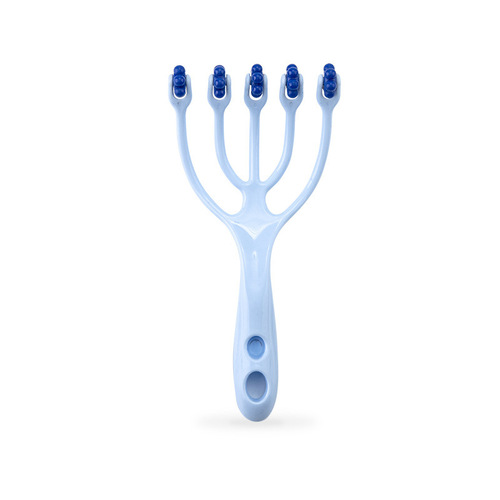 Five-Pronged Roller Head Massager, Handheld Scalp Therapy Device: 9-Pronged Massage & Meridian Comb for Scratching, Relaxing, and Soothing the Scalp