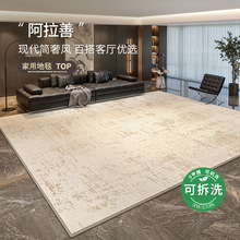 可拆洗地毯客厅意式现代轻奢可机洗沙发卧室大面积双层地垫家用