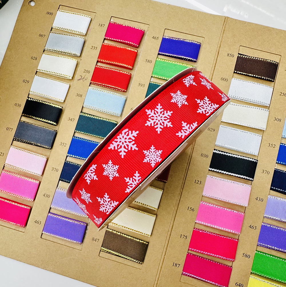 Transfronterizos nuevos copo de nieve de Navidad impresión cinta de cinta de color de la serie de Navidad caja de regalo de Navidad cinta de embalaje