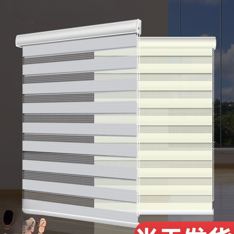 2025新款柔纱帘百叶窗帘厨房免打孔安装卷帘卫生间卷拉式遮光遮阳