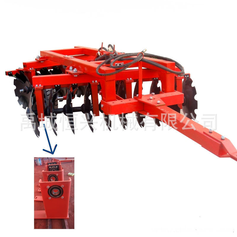 厂家销售土地耕整机械 拖拉机牵引液压重耙农用机械配件