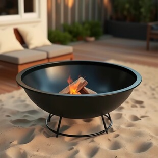 African Bonfire Fire Basin Symbolizes Perfect Happiness with Its Classic Round Design and Crosses the Fire Basin to Dispel Bad Luck and Red Fire