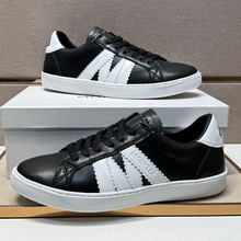 欧洲站2025新款秋冬季潮流男鞋新款百搭真皮舒适耐磨休闲简约运动