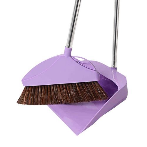 BG54 wholesale Miaojie bristle broom dustpan set combination household soft-bristled floor broom sweeping hair garbage shovel