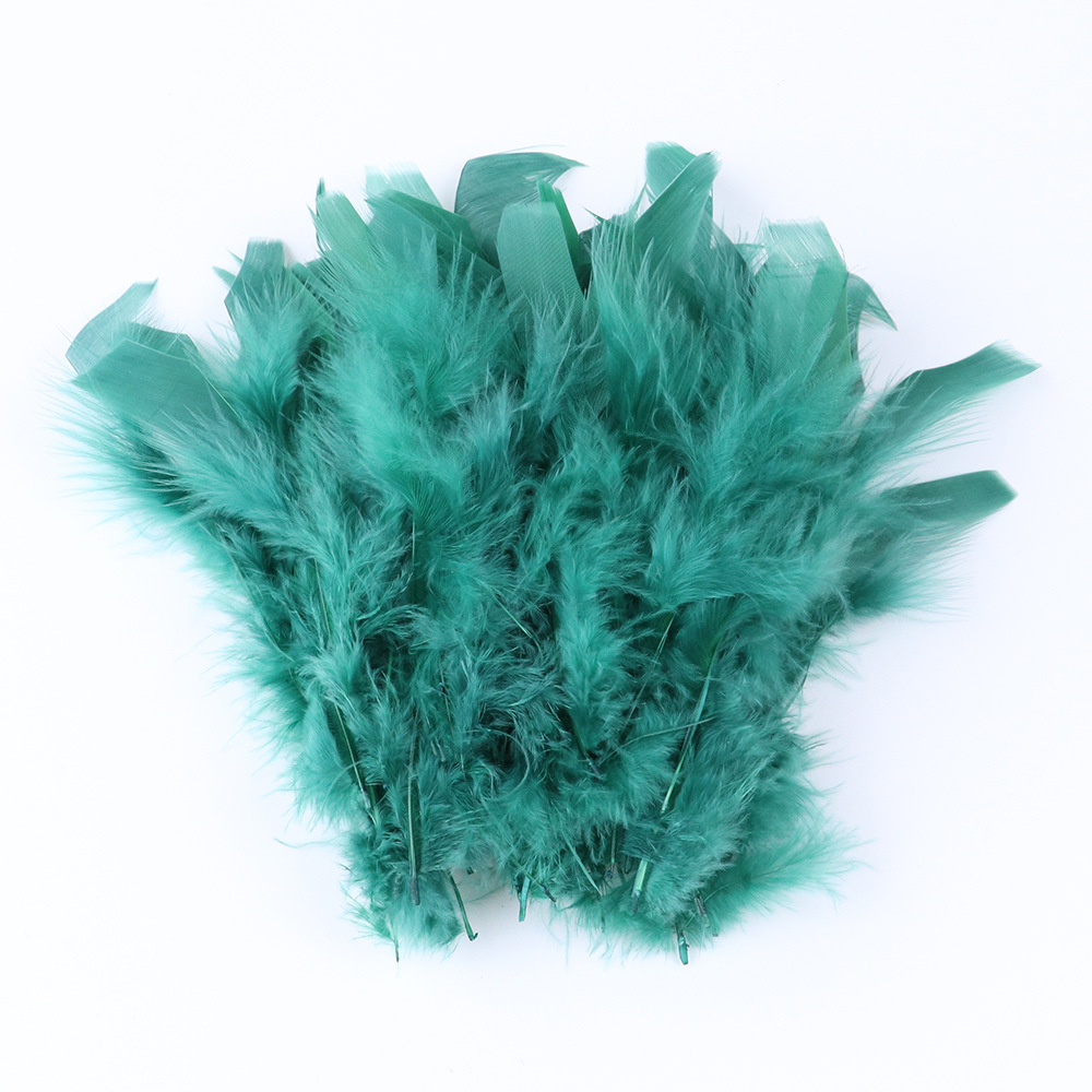 10 - 15cm toque de pelo de pavo piezas de fuego multicolor opcional DIY material hecho a mano image 23