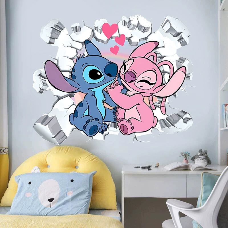 Мультяшная сломанная стена Стили гостиная спальня детская комната ПВХ водонепроницаемая самоклеящаяся наклейка на стену наклейка декоративная наклейка