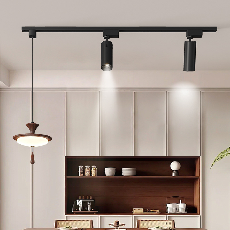 Candelabro de restaurante estilo antiguo francés 2025 nuevo foco riel luz de comedor barra luz de foco protección ocular luz de mesa de comedor