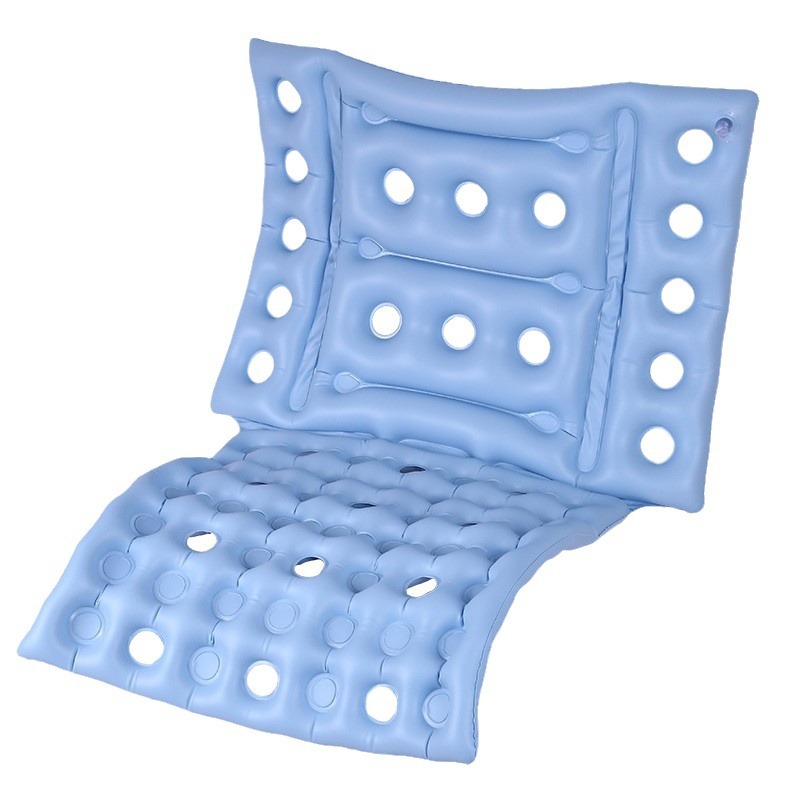 Cojín para silla de ruedas anti-escaras, inflable, transpirable, manual, al por mayor