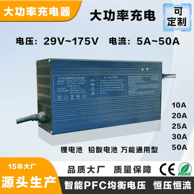 大功率锂电池充电器1700W系列电动车充电器电摩充电器平衡独轮车