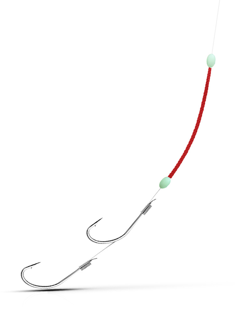 Wholesale floating fishing water needle fish hook line group anti -entangled hook fishing group Mobu fish Chengpin line handmade binding sub -line double hook 5