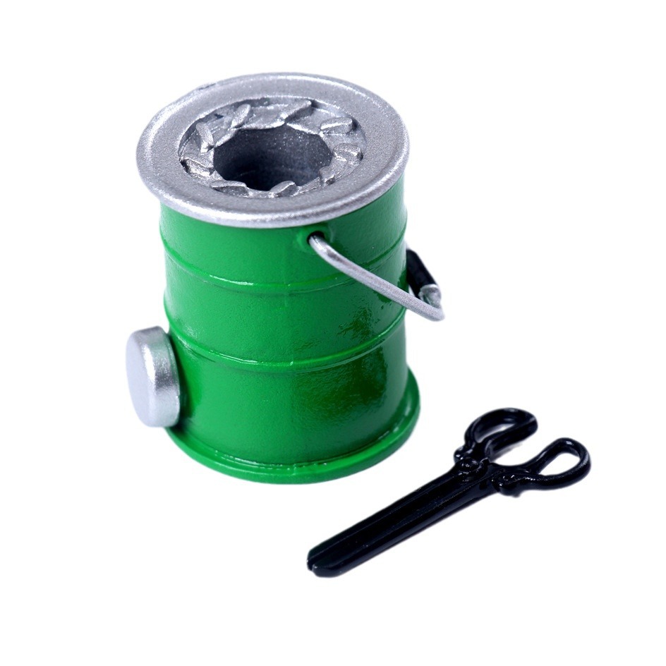 Miniatura mini panal de metal Bola de carbón estufa traje Dollhouse casa de muñecas pequeña casa de muñecas de tela BJD juguete