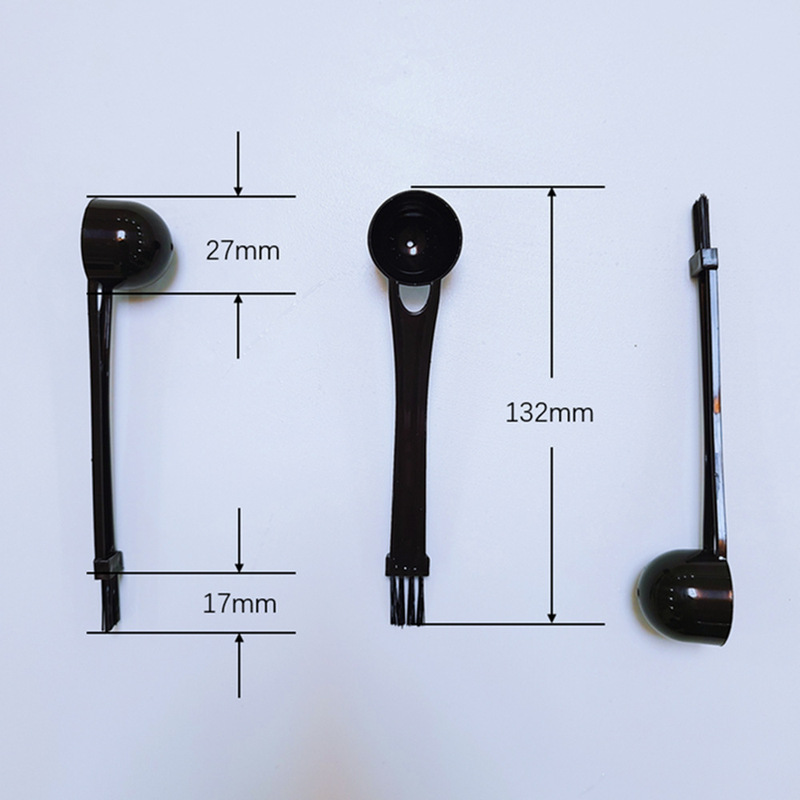 Factory wholesale coffee machine small brush grinder Mill spoon nylon cleaning brush small brush