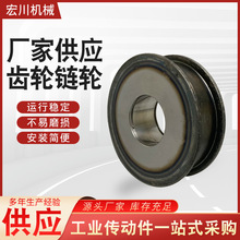 批发不锈钢非标滑轮单轮带轴承V型U型H型轨道液轮钢齿轮链轮