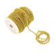 Cross-border Christmas bead chain Christmas decorations plastic electroplating bead scene layout bead chain 8mm * 10 m/roll