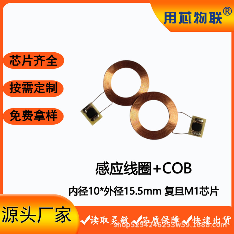Customized Rfid Sensor Coil Ic High-Frequency Copper Wire-Wound Welding Cob Chip Access Control Card Nfc Coil Fudan M1 Customized Rfid Sensor Coil Ic High-Frequency Copper Wire-Wound Welding Cob Chip Access Control Card Nfc Coil Fudan M1