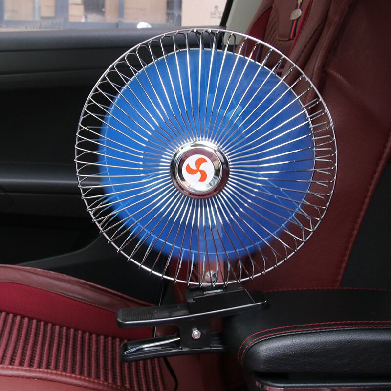 Ventilador eléctrico para automóvil 12V24V6 pulgadas 10 pulgadas sacudiendo la cabeza mini ventilador eléctrico medio sellado para automóvil eléctrico de alta potencia transfronterizo