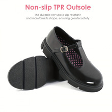 N 611 Girls School Uniform Shoes Comfy T Strap Mary Jane