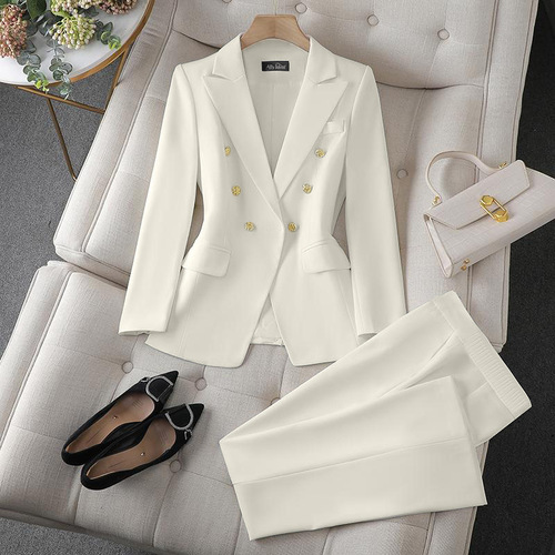 Professional small suit suit for women with high-quality two-piece 2026 autumn new slim business casual suit and coat