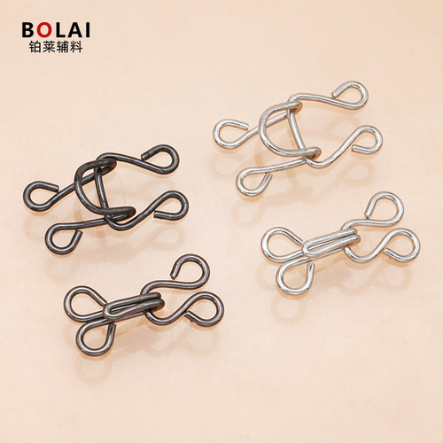 Wholesale style buckle underwear bra invisible hook buckle fur coat hand-sewn buckle coat collar hook trousers hook
