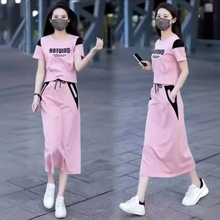 跨境运动套装女2026夏季新款洋气时髦小个子时尚半身裙两件套