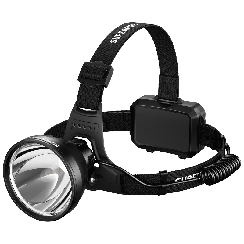 Shenfuo al aire libre portátil de largo alcance luz inteligente inducción LED casco cargar faro al por mayor