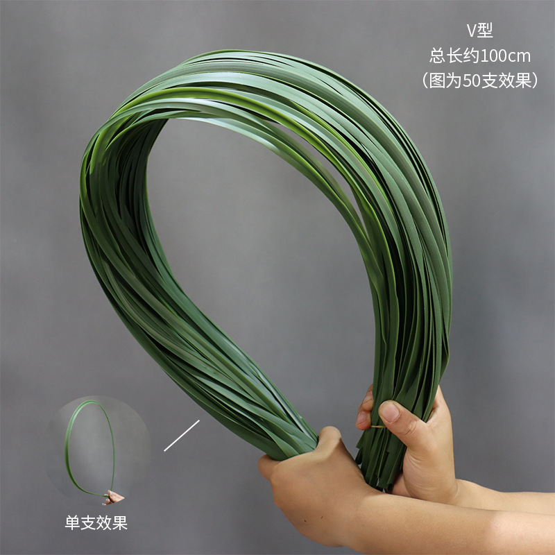 Flores de imitación verde, techo de bosque, plantas verdes, hojas, flores de boda, accesorios de decoración floral con hojas, flores falsas, hierba de caña