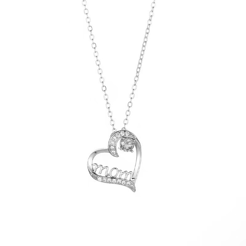 Kupfer Elegant Einfacher Stil Brief Herzform Halskette display picture 4