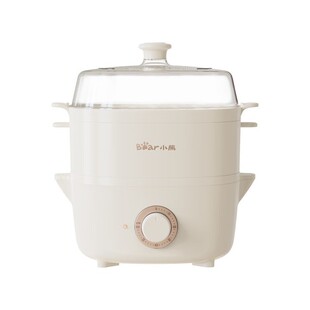 Bear Dzg-D40E1 Egg Cooker Household Electric Cooker 4L Multi-Purpose Pot Double-Layer Steamer with Timer Electric Steamer