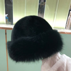 豪華な帽子、モンゴル風の大きなつばの厚手の冬用帽子、イミテーションミンクファー、フォックスファー、暖かくてファッショナブルな男女兼用帽子