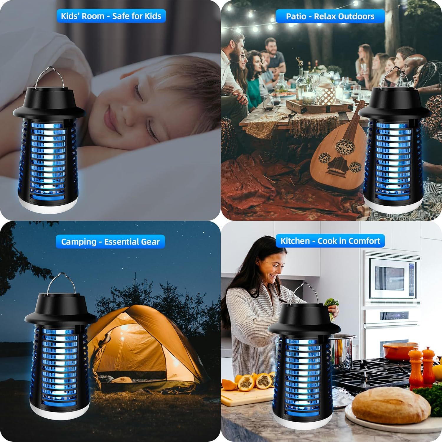 Mosquito Killer Lamp Waterproof Led Bug Zapper For Home Garden_voghion.com