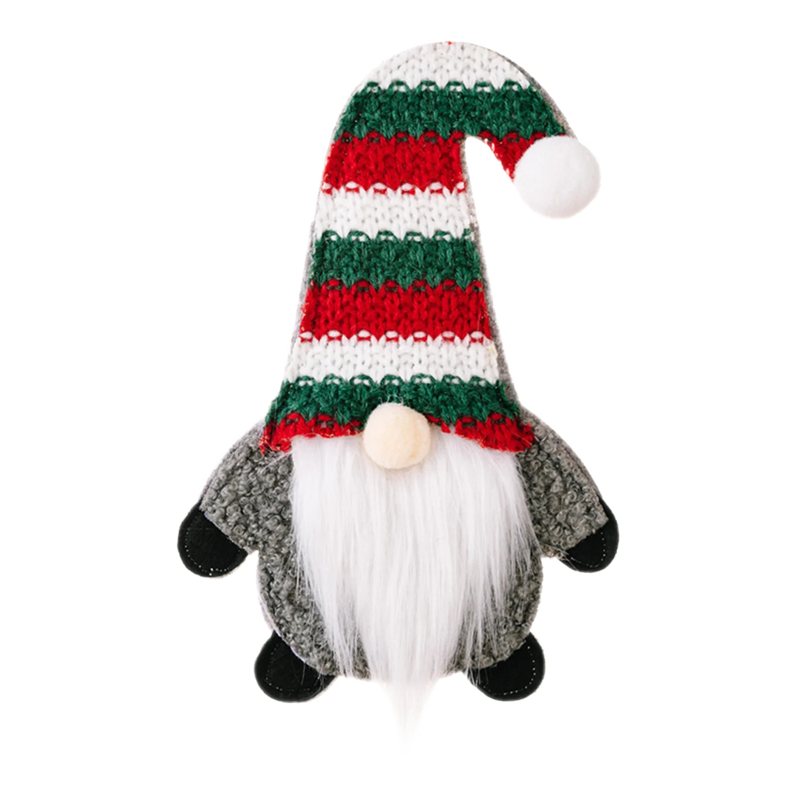 Navidad transfronteriza muñeca sin cara cuchillo y tenedor set decoración de mesa de comedor adorable Rudolph rayas Navidad cuchillo y tenedor set