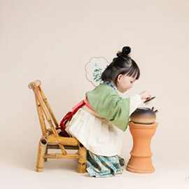 汉服女童春秋装小童超仙古装中国风襦裙女宝宝洋气唐装小女孩裙子