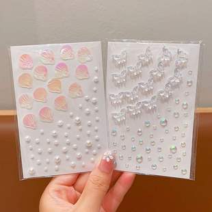 Diamond Sticker Face Sticker Diamond Stage Makeup Children's Makeup Sticker Face Jewelry Broken Rhinestone Eye Makeup Bright Diamond Tears Diamond Sticker