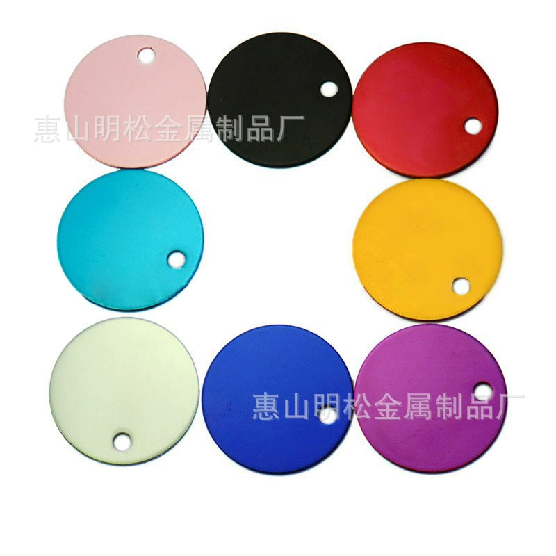 20 мм круглая собака бирка домашнее животное глинозем идентификационный знак кошачий принадлежности ошейник буксировочный аксессуар может быть лазерный кулон