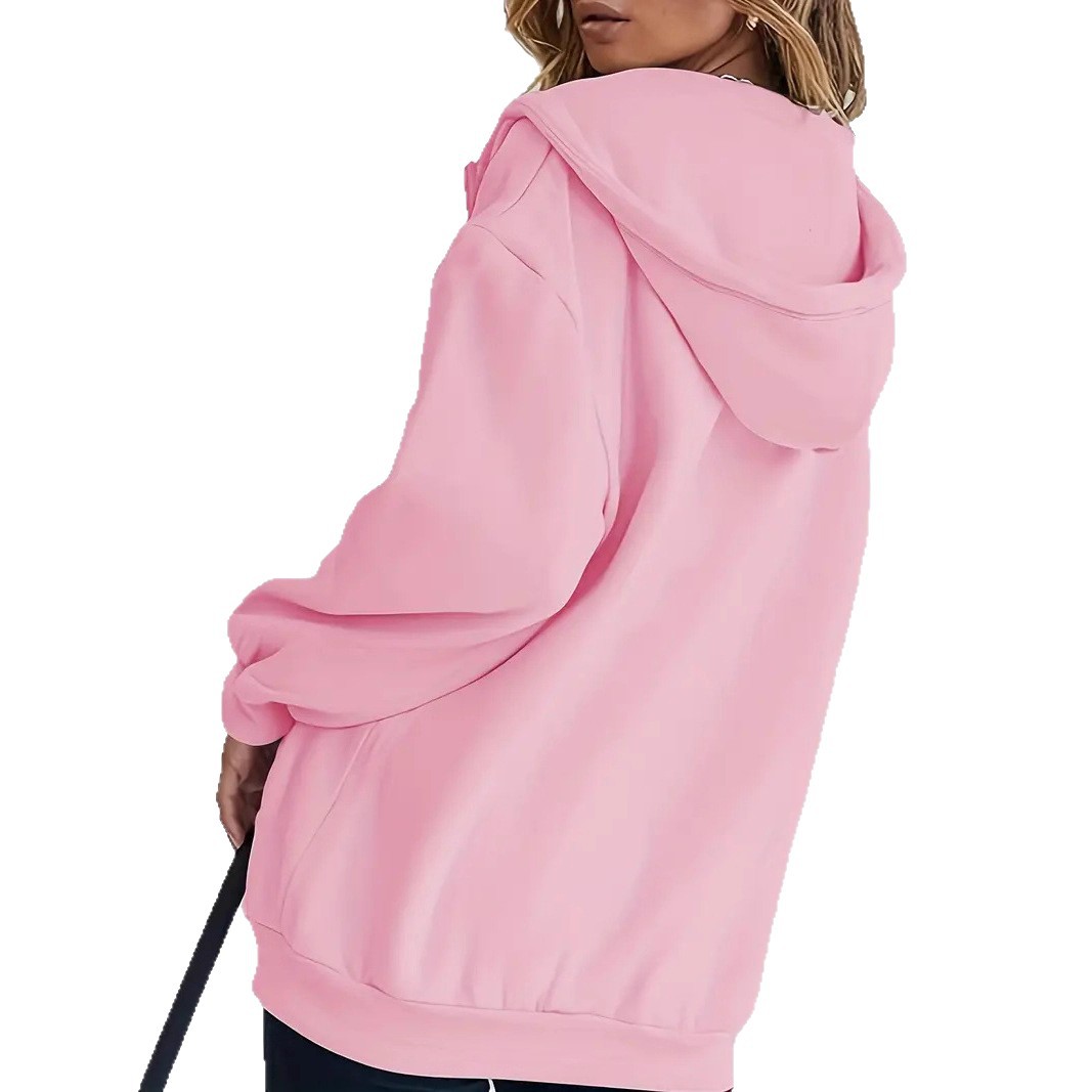 Women's Clothing Unisex Couple Fleece Lined Hoodie Sweatshirt Letter Print 5046 For Women_ecoleips.com