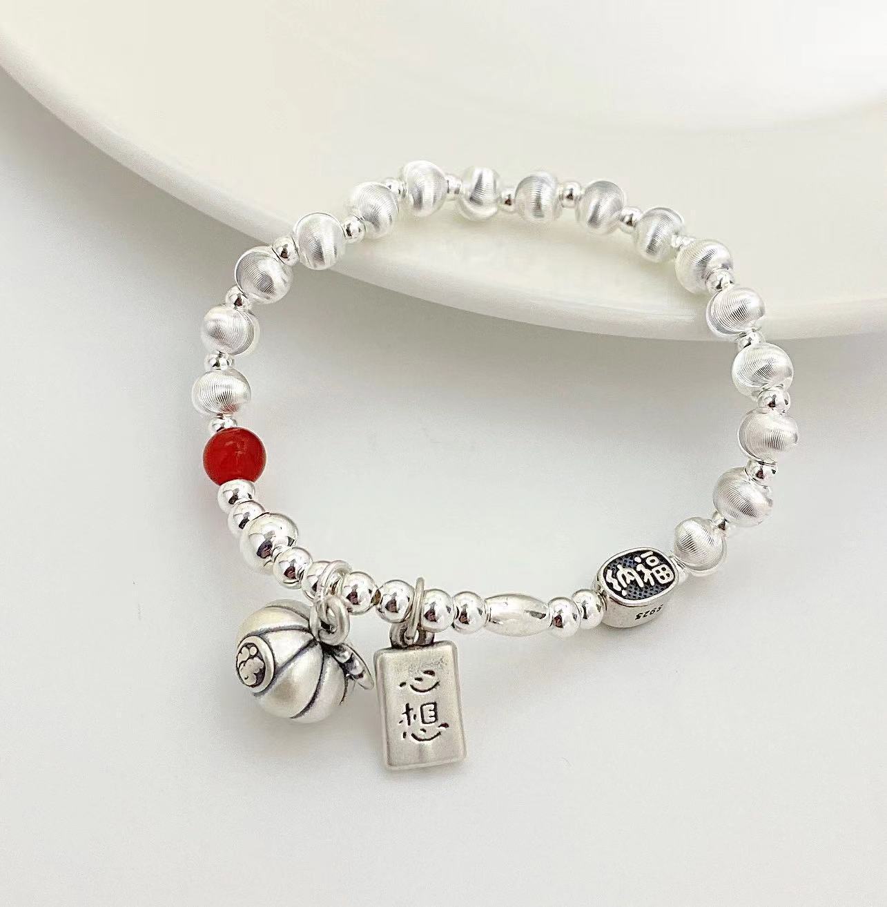 招财纳福柿子手串