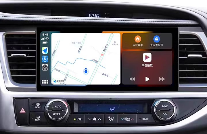 Toyota Highlander 15-21 Models Central Control Large Screen 12.3inch Fully Integrated 360 Panoramic Modified Toyota Car Navigation System