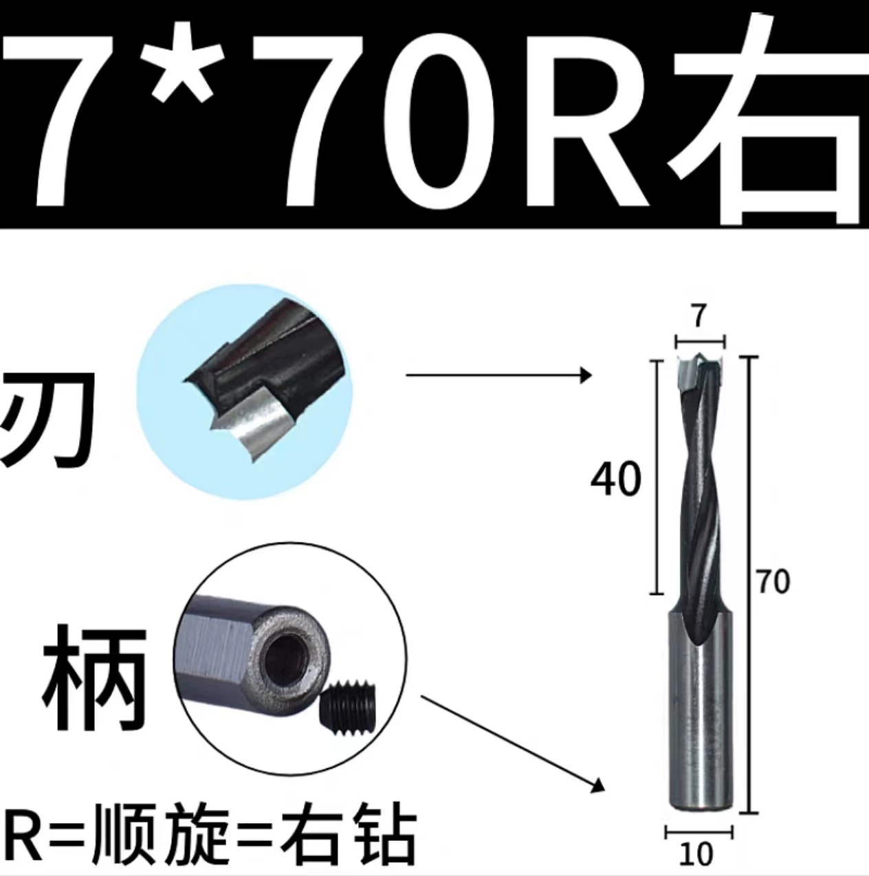 Carpentry, metal drill, three in one