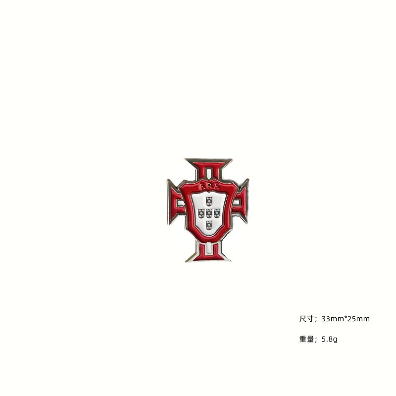 皇马切尔西曼城利雅得胜利新月足球队徽合金徽章胸针纪念章俱乐部|undefined